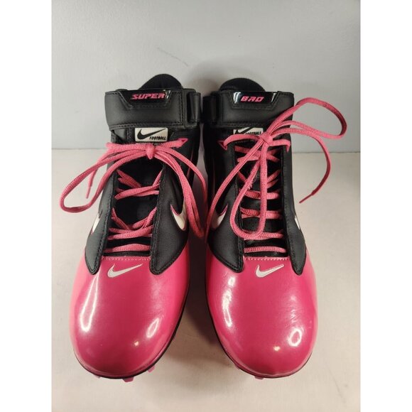 Nike Football Air Lt Super Bad Shoes Size US 12.5 396221-006 Pink Used - Picture 2 of 13